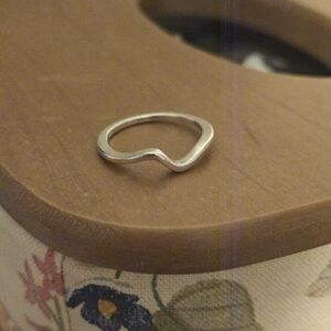 Pandora Polished Wave Silver Ring